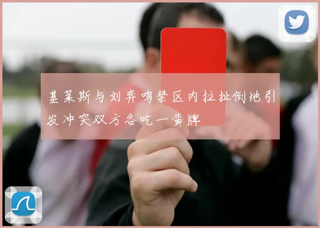 基莱斯与刘弈鸣禁区内拉扯倒地引发冲突双方各吃一黄牌