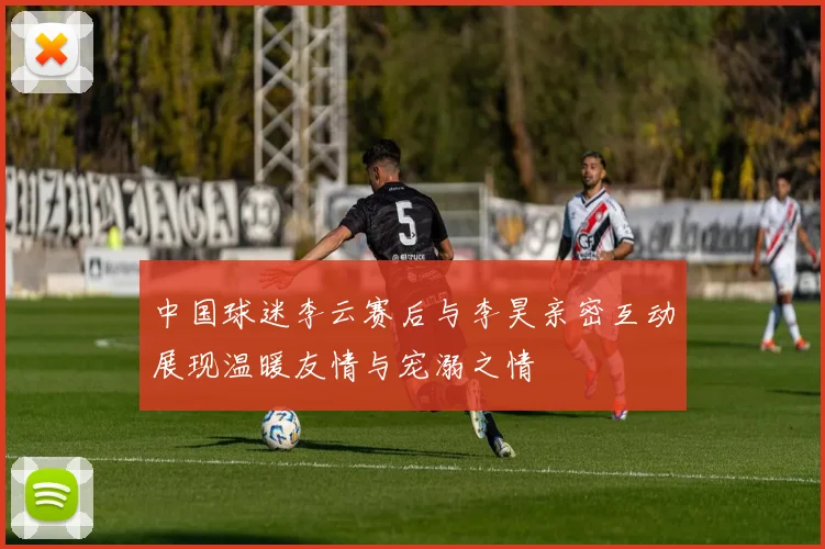 中国球迷李云赛后与李昊亲密互动展现温暖友情与宠溺之情